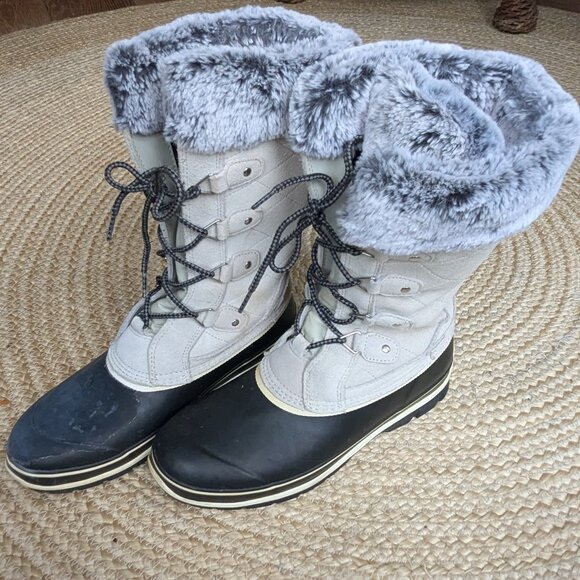 Khombu Emily Suede and Faux Fur Lined Snow / Winter Boots Size 11 - Picture 3 of 13